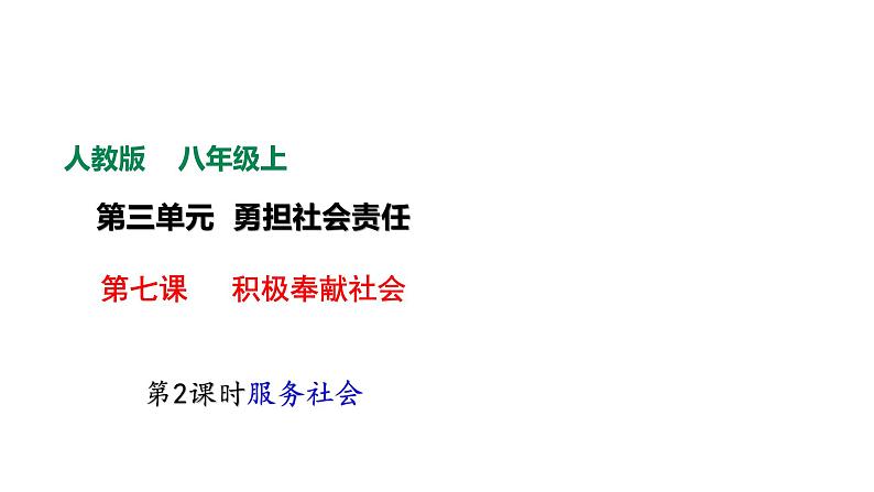 部编版道德与法治八年级上册--7.2服务社会课件+ 视频素材02