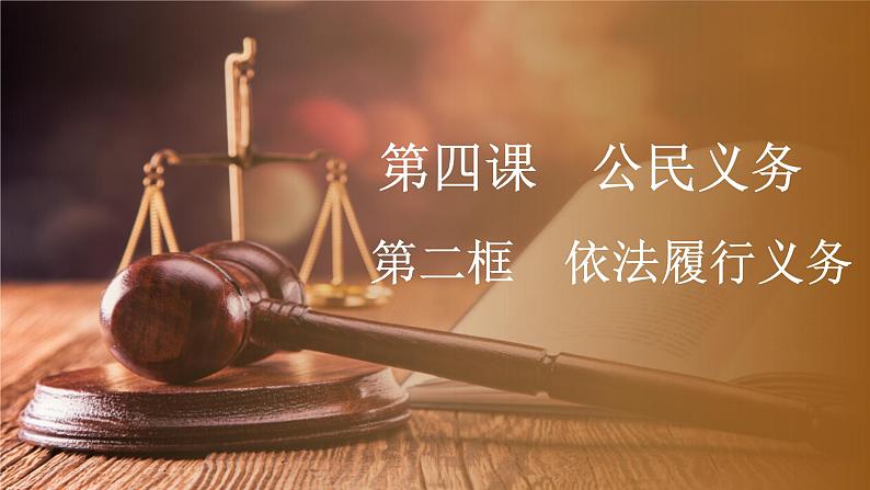 4.2 依法履行义务 课件第1页