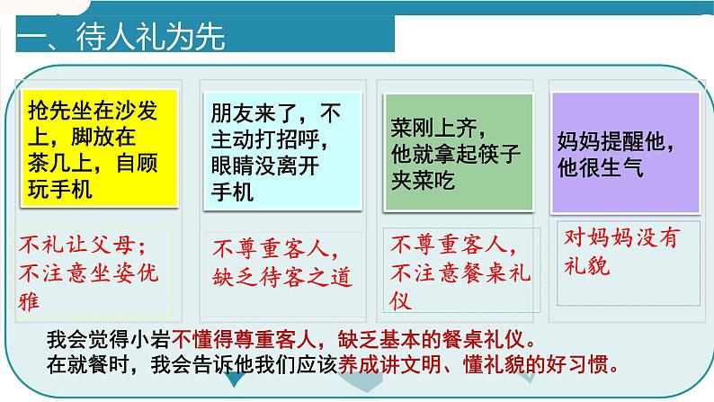 统编版初中道德与法治八年级上册4.2以礼待人_1（课件）第5页