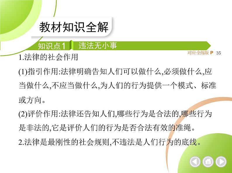 八年级上册道德与法治02-第二单元　遵守社会规则 03-第五课　做守法的公民第1课时课件+同步练习02