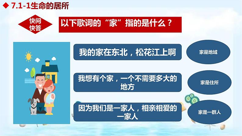 统编版 道德与法治 七年级上册 7.1 家的意味（ 课件04