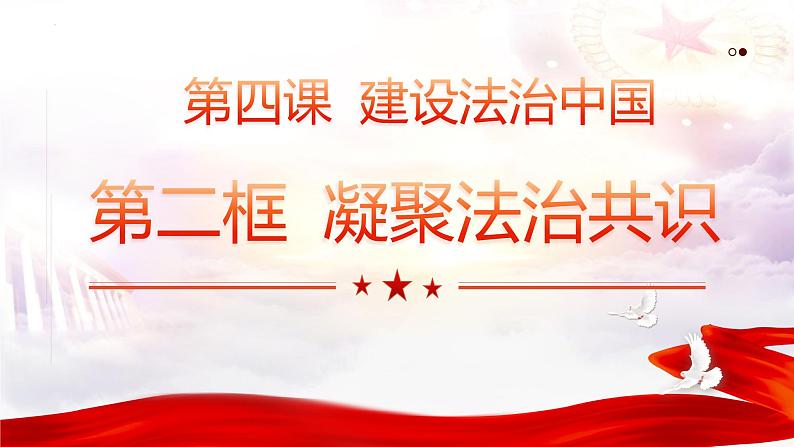 统编版道德与法治 九年级上册 同步课件  4.2凝聚法治共识  课件02