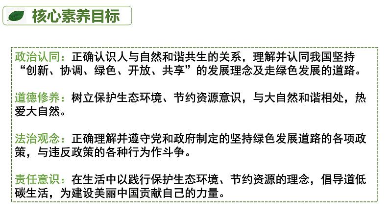 统编版道德与法治 九年级上册 同步课件  6.2 共筑生命家园  课件06