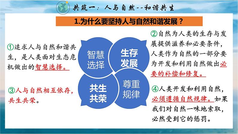 统编版道德与法治 九年级上册 同步课件  6.2共筑生命家园 (2)07