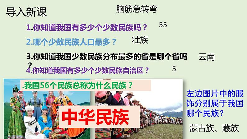 统编版道德与法治 九年级上册 同步课件  7.1促进民族团结01