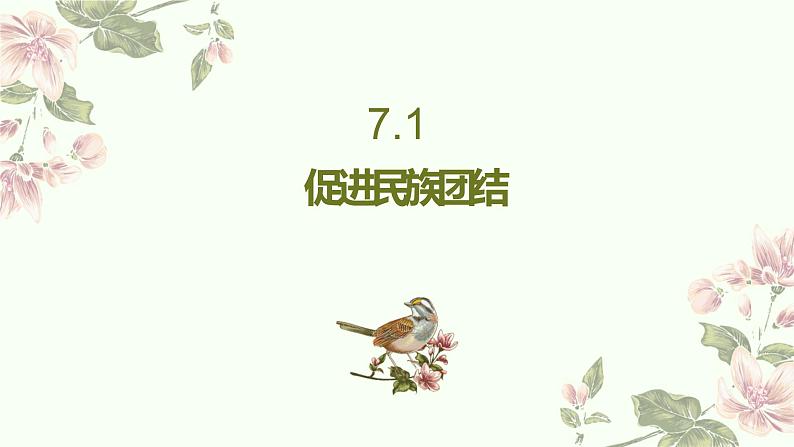 统编版道德与法治 九年级上册 同步课件  7.1促进民族团结02