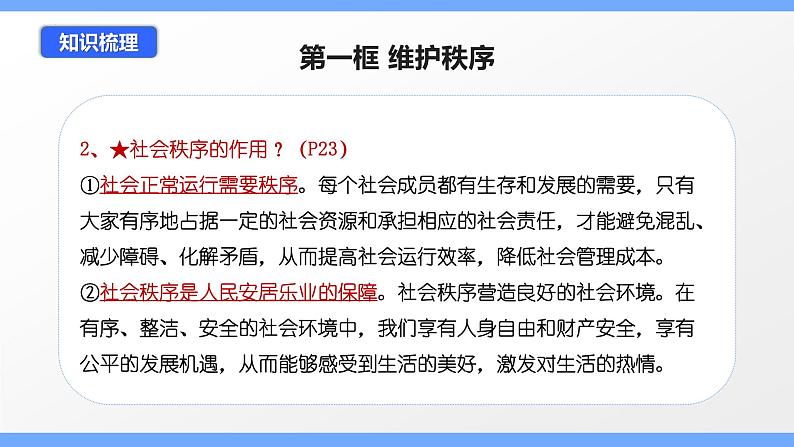 第三课 社会生活离不开规则（考点串讲）-八年级道德与法治上学期期中期末考点大串讲（部编版） 试卷课件05