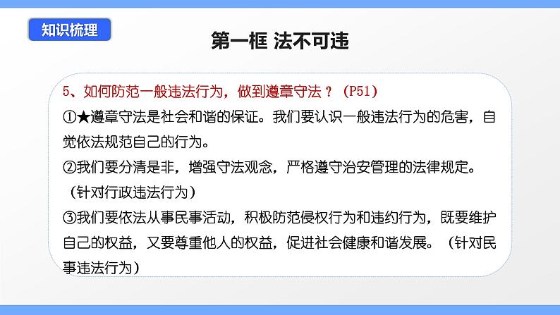 第五课 做守法的公民（考点串讲）-八年级道德与法治上学期期中期末考点大串讲（部编版）08