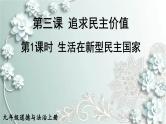 部编版道德与法治九年级上册 第1课时 生活在新型民主国家 课件