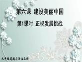 部编版道德与法治九年级上册 第1课时 正视发展挑战 课件