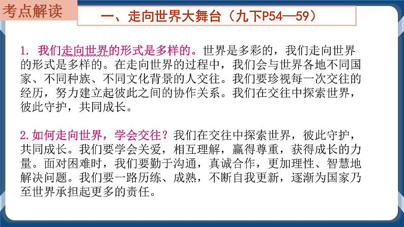 9.7  初中道德与法治 中考一轮复习第23课时九下三走向未来的少年 课件03