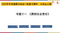 专题11 勇担社会责任 课件＋考点清单＋对点练习