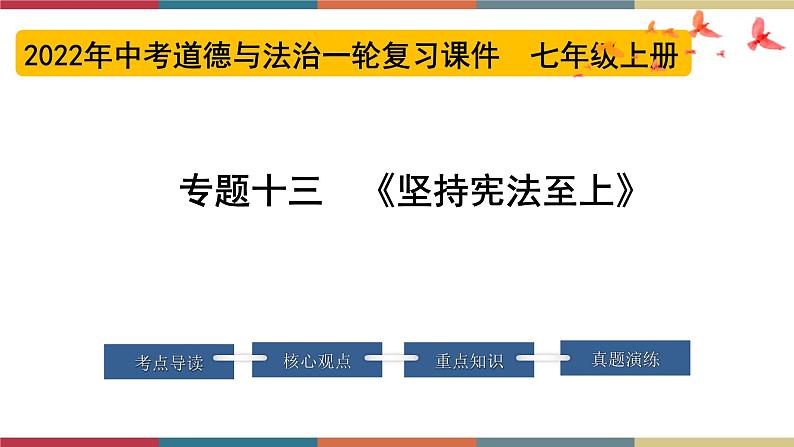 专题13 坚持宪法至上 课件＋考点清单＋对点练习01