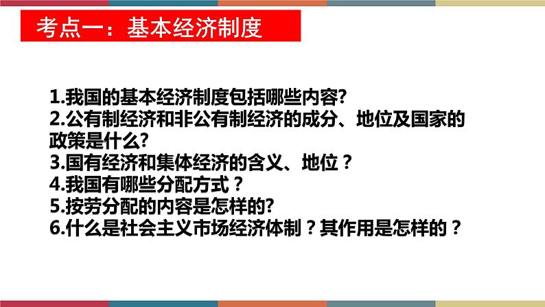 专题15 我国基本制度 课件＋考点清单＋对点练习08