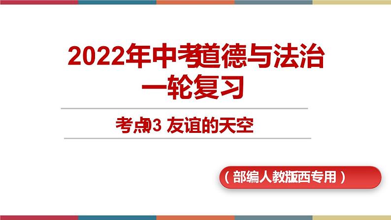 考点3 友谊的天空 课件＋考点清单＋练习01