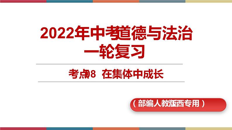 考点8 在集体中成长 课件+考点清单01