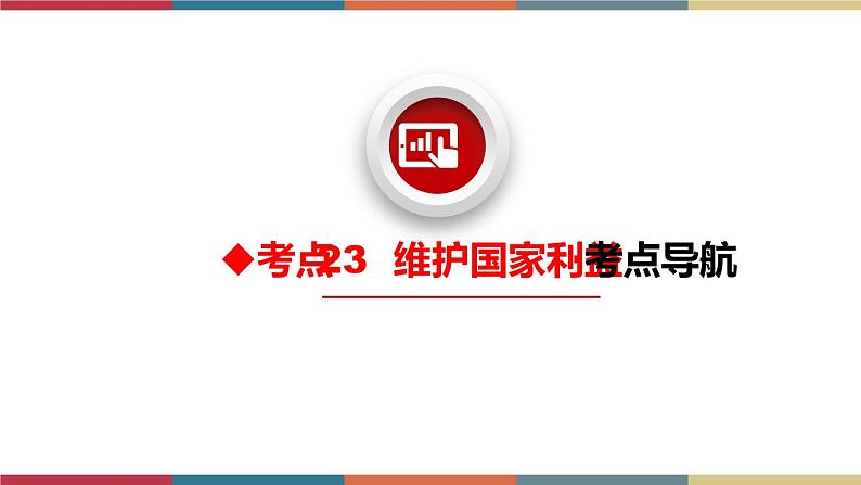 考点23 维护国家利益 课件+考点清单03