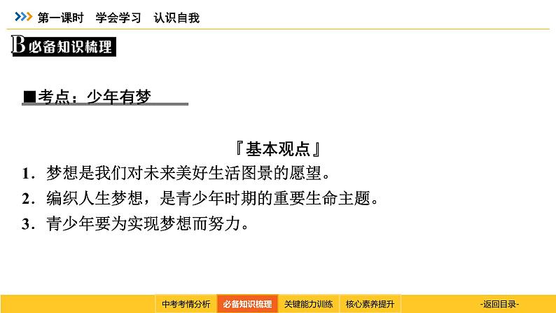 统编道法中考一轮复习考点解读：第一课时　学会学习　认识自我 课件第6页