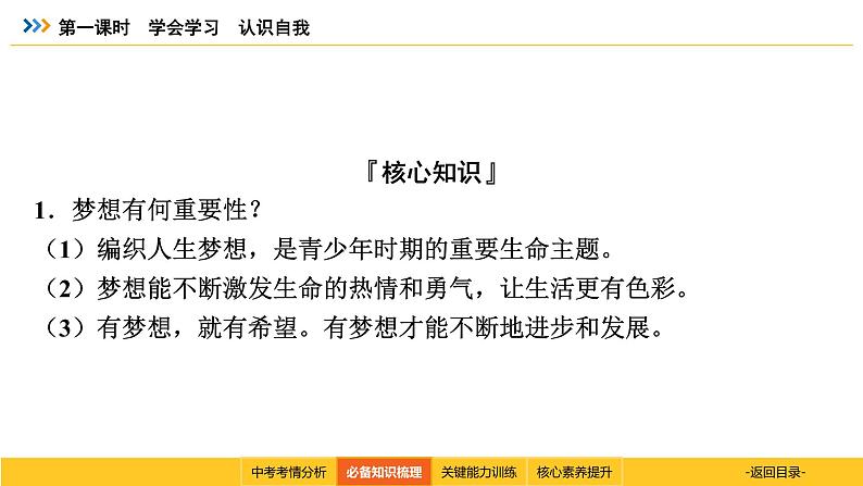 统编道法中考一轮复习考点解读：第一课时　学会学习　认识自我 课件第7页