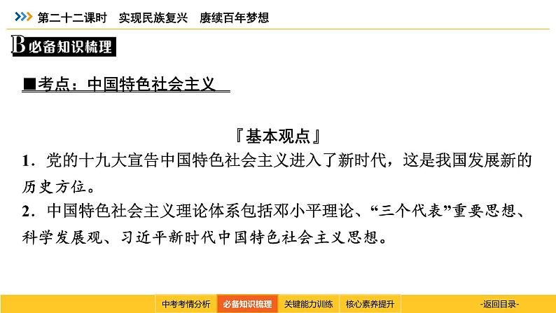 统编道法中考考点解读：第二十二课时　实现民族复兴　赓续百年梦想 课件05