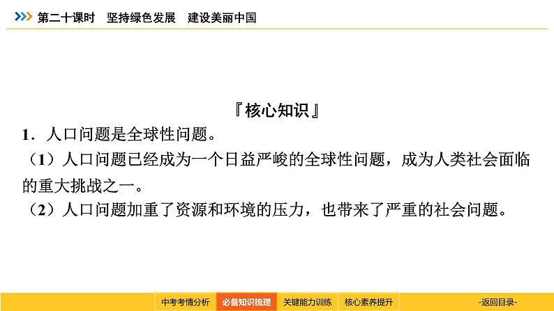 统编道法中考考点解读：第二十课时　坚持绿色发展　建设美丽中国 课件第6页