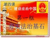 4.1夯实法治基石 课件