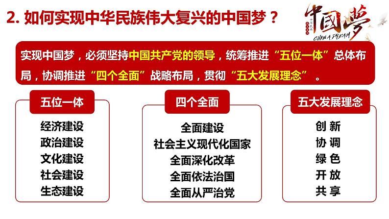 8.2 共圆中国梦 课件-2021-2022学年部编版道德与法治九年级上册第8页