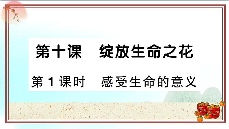 10.1《感受生命的意义》测试课件（PPT）01