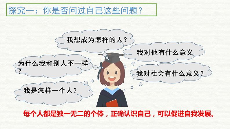 3.1认识自己-【探究课堂】2022-2023学年七年级道德与法治上册高效备课精品课件（部编版）第5页