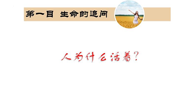 10.1 感受生命的意义 课件 2022-2023学年部编版道德与法治七年级上册第3页