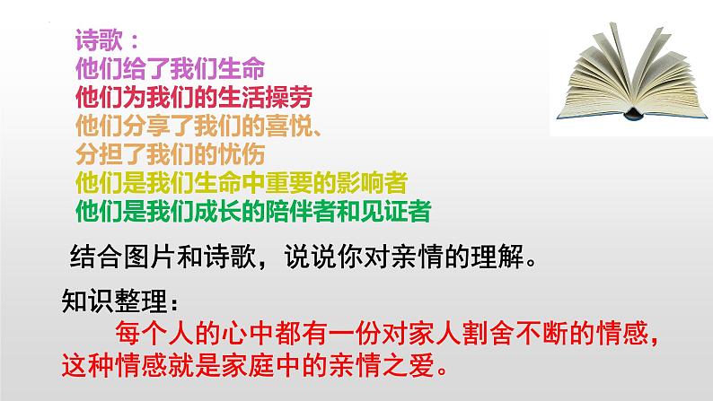 统编版道德与法治初中七年级上册同步课件 7.2爱在家人间_1 课件第5页