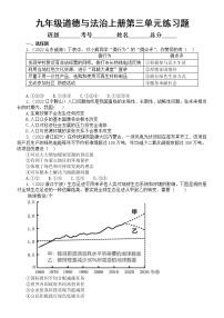 初中道德与法治部编版九年级上册第三单元《文明与家园》练习题7（2022中考真题，附参考答案和解析）