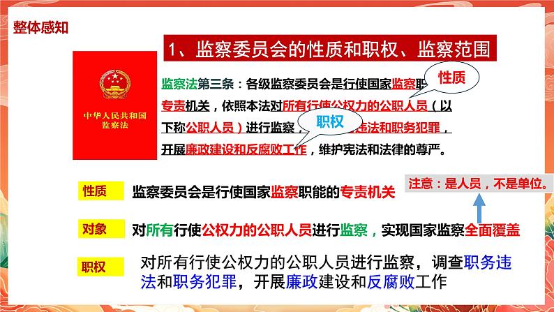 6.4《国家监察机关》课件2023-2024学年统编版道德与法治八年级下册部编版08