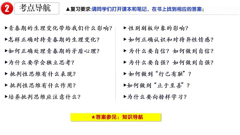 七年级下册第一单元 青春时光 复习课件-2022年中考道德与法治一轮复习第6页