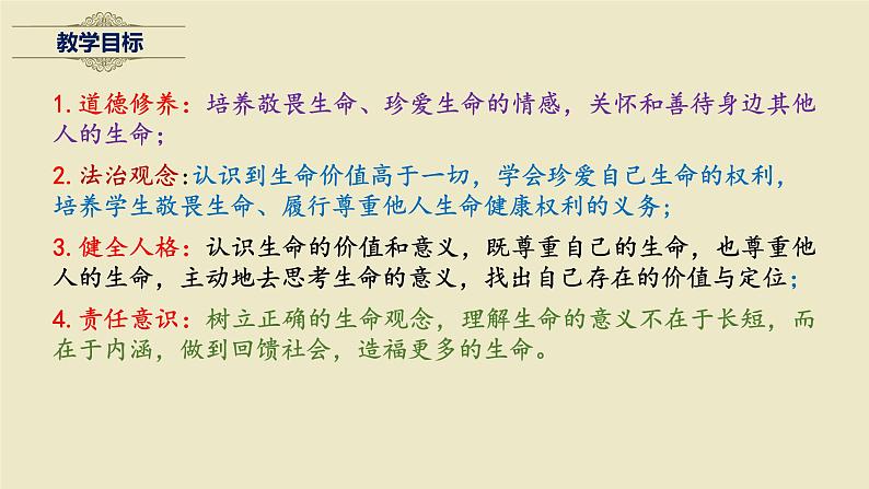 2022-2023学年部编版道德与法治七年级上册 8.2 敬畏生命 课件03