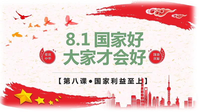 2022-2023学年部编版道德与法治八年级上册8.1+国家好+大家才会好+课件2第3页