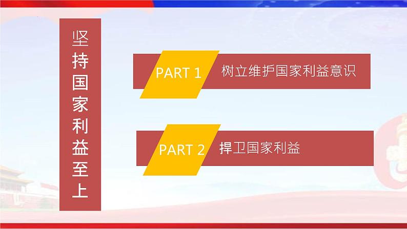 2022-2023学年部编版道德与法治八年级上册8.2 坚持国家利益至上 课件第4页