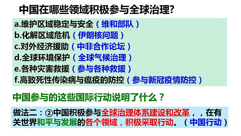 2022-2023学年部编版道德与法治九年级下册3.1 中国担当 课件第5页