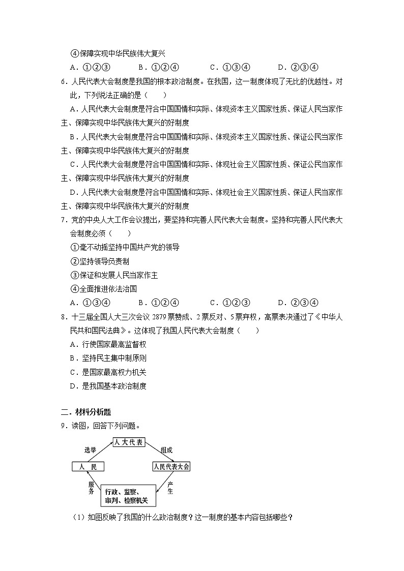 部编版八下道法 5.1 根本政治制度 课件+练习（原卷+解析卷）+素材02