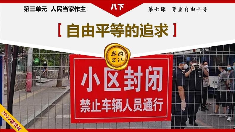 7.2 自由平等的追求 课件 部编版八下道法第4页