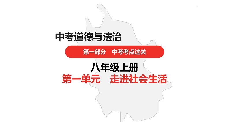 中考道德与法治总复习八年级上册第一单元课件第1页