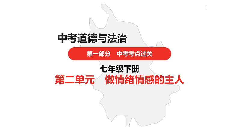 中考道德与法治总复习七年级下册第二单元课件第1页