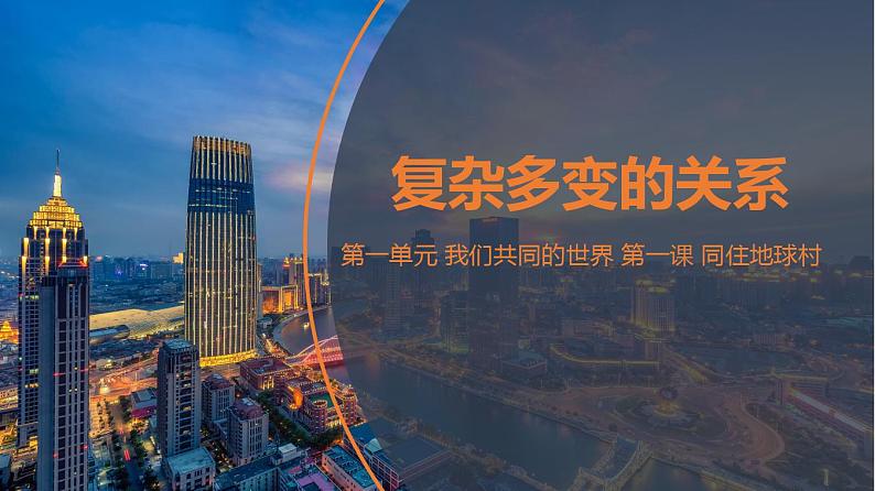 1.2 复杂多变的关系 课件 2022-2023学年部编版道德与法治九年级下册01