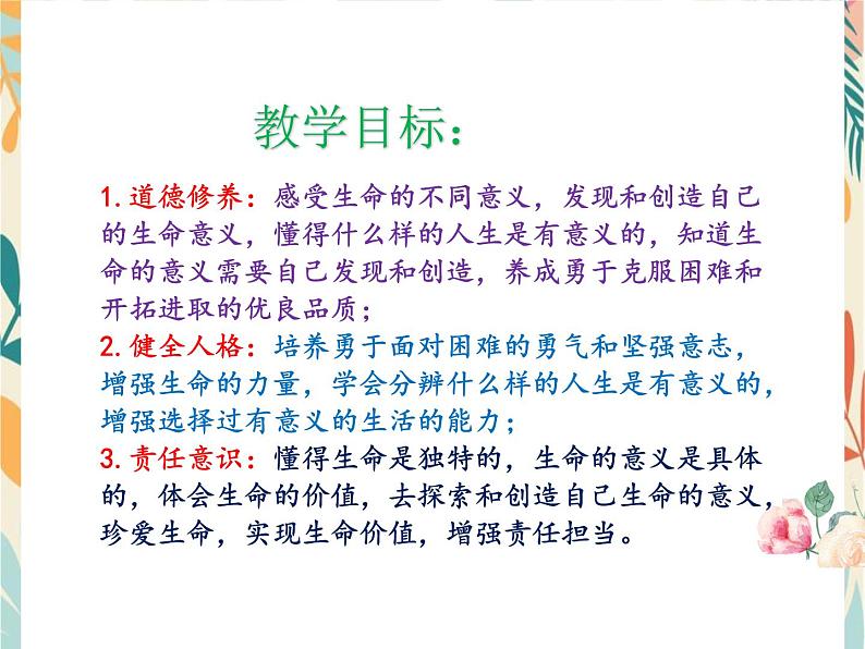 10.1  感受生命的意义 课件-2022-2023学年部编版道德与法治七年级上册第3页