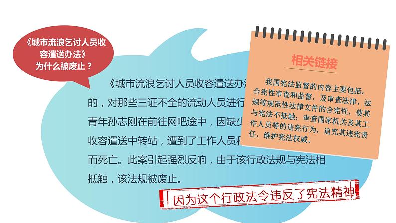 2.2 加强宪法监督（课件）八年级道德与法治下册第6页