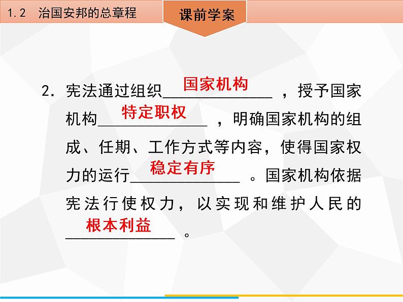 道德与法制八年级下册第一课　维护宪法权威1．2　治国安邦的总章程课件第5页