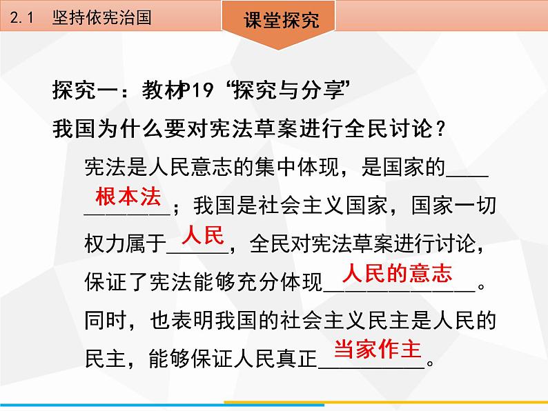 道德与法制八年级下册第二课　保障宪法实施2．1　坚持依宪治国课件07