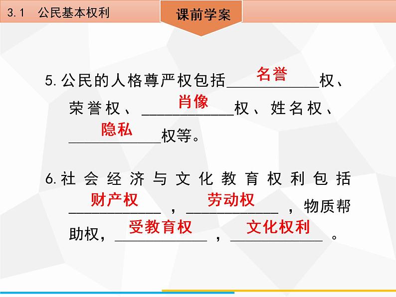 道德与法制八年级下册第三课公民权利3.1公民基本权利课件06