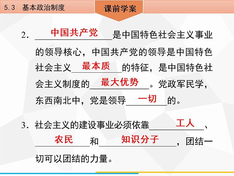 道德与法制八年级下册第五课　5．3　基本政治制度课件第5页