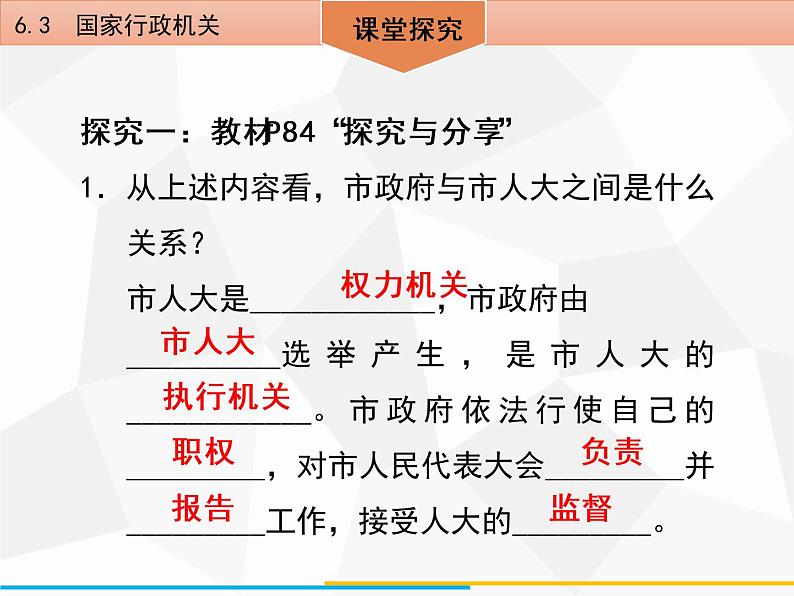 道德与法制八年级下册第六课　6．3　国家行政机关课件08